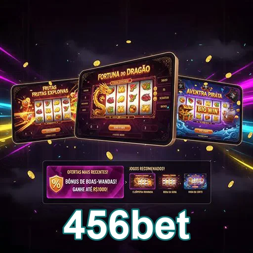 Imagem do site 456bet com destaque para apostas esportivas e promoções na página inicial.